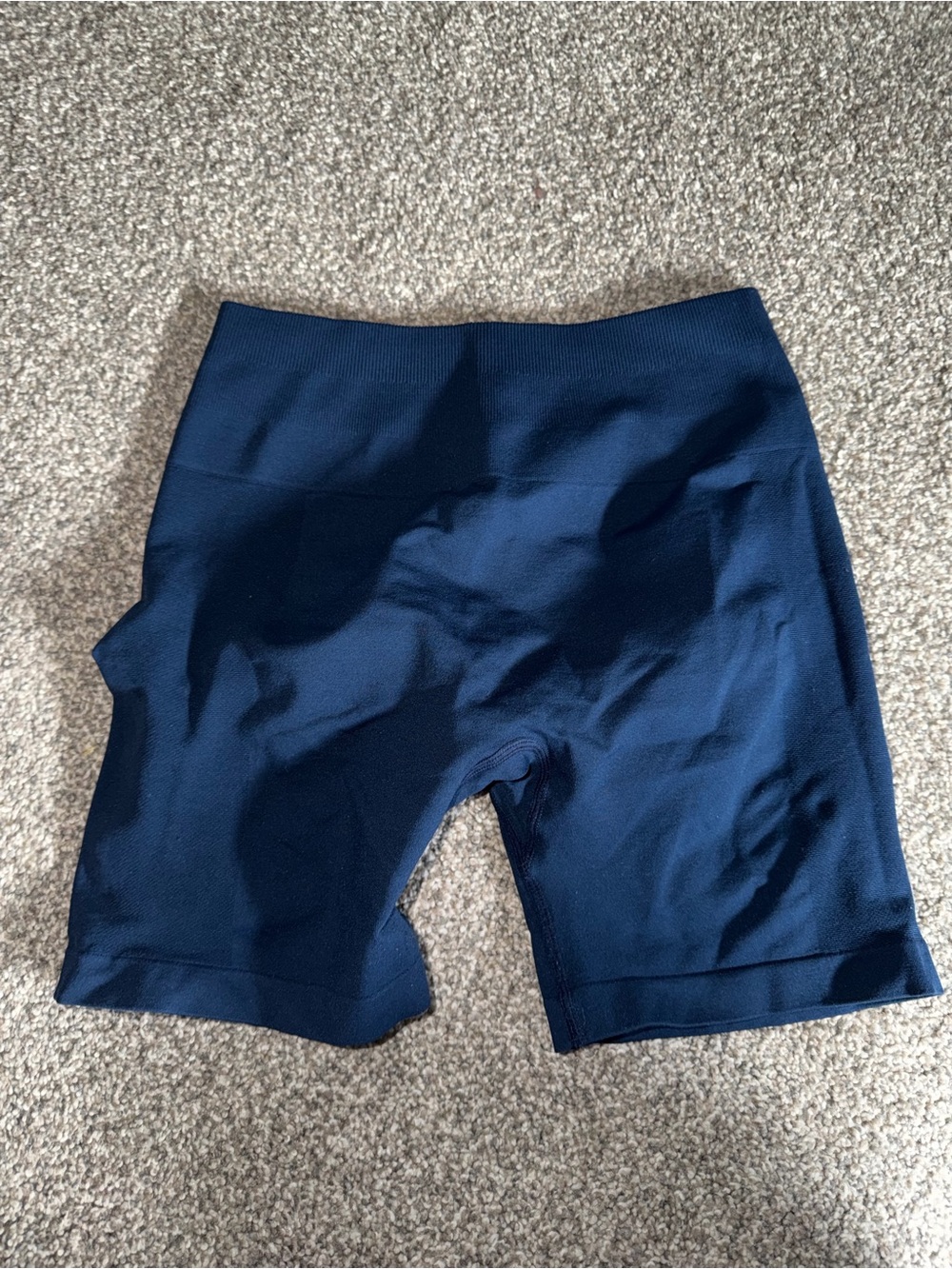 AUROLA Navy Biker Shorts